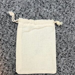 14 Mini (4x3) Cream Drawstring Pouches